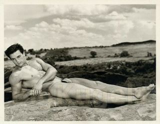 1950s Vintage Wpg Male Nude Jim Dardanis Defined Muscle Art Beefcake