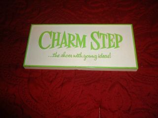 Vintage Charm Shop Shoe Store Advertising Display Shelf Stand Up Sign • Rare