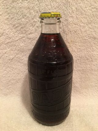 Rare Full 12oz Dad’s Root Beer No Deposit Soda Bottle