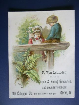 Victorian Trade Card Rare 1800 