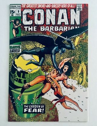 Conan The Barbarian 9,  1971,  Art By Barry Smith,  Nm 9.  4 - 9.  6,  C - 1