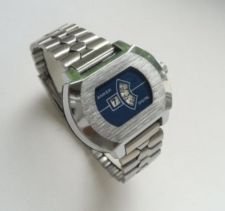 Anker Didital Jump Hour German Gdr Mechanical Watch By Ruhla Company 1970s Rare