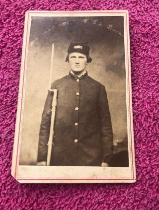 Vintage Civil War Soldier Photo Union Officer ? Kasson Minnesota