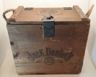 Vintage Jack Daniels Whiskey Volunteer Chest Wooden Storage Box