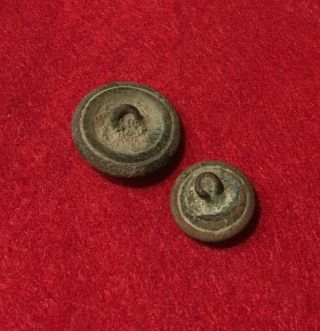2 Dug Civil War Union Eagle Buttons Battle of Weldon Railroad Relics Petersburg 2
