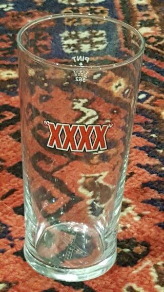 Castlemaine Xxxx Pint Glass In And