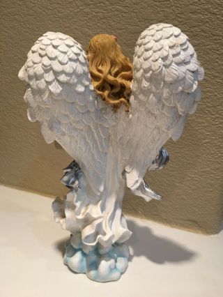 Vintage Ceramic Angel Flora Figurine 12” Tall STUNNING (See Notes) 2