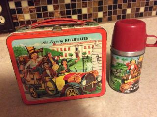 Vintage Beverly Hillbillies Aladdin Lunchbox W Thermos