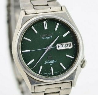 I868 Vintage Seiko Silverwave Quartz Analog Watch 7546 - 8340 Jdm 28.  3