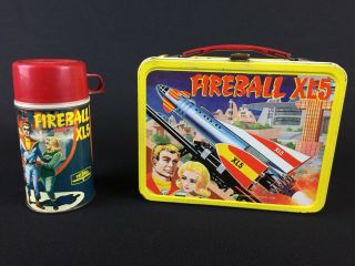 Fireball Xl5 Lunchbox W/ Thermos 1964 Independent Television Corp King - Seely