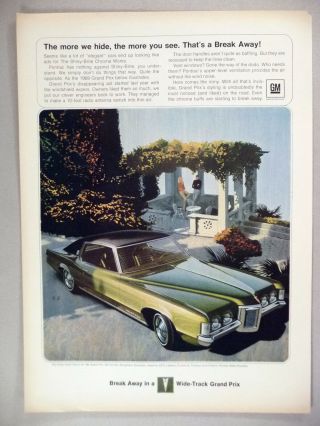 Pontiac Grand Prix Print Ad - 1969
