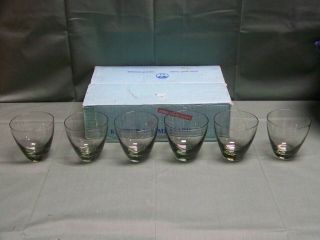 Set Of 6 Vintage Kastrup Holmegaard Smoke Copenhagen 7 Oz.  Drinking Glasses