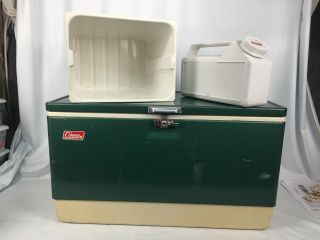 Vintage 1976 Green Coleman Metal Ice Chest Cooler 28 X 15 Wow