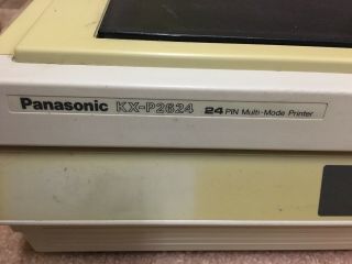 Panasonic KX - P2624 Vintage Wide - Format Dot - Matrix Printer Printer Good 3