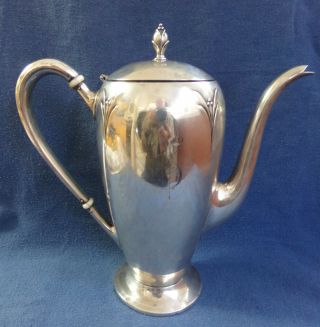 Vintage Simpson Hall & Miller Sterling Silver Teapot - 478 Grams - Monogrammed