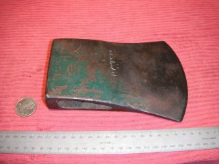 Vintage Hytest Craftsman Axe 4lb Head With A Green Paint