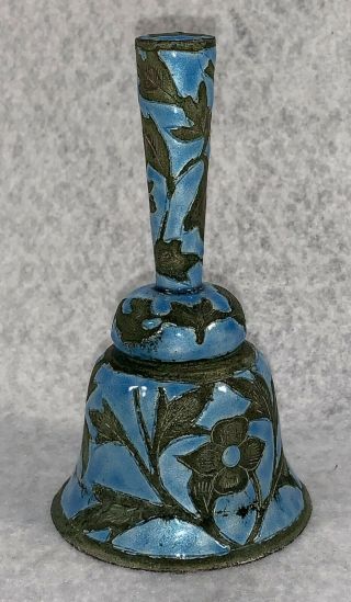 Antique Chinese Export Enamel on Silver Bell 2