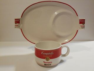 1994 Campbell’s Soup Mug Cup And Lunch Snack Plate Set Westwood No Box