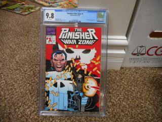 Punisher 1 War Zone 1 Cgc 9.  8 Die - Cut Cover Marvel 1992 White Pgs Movie Tv