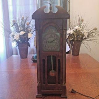 1954 United Metal Goods Mini Grandfather Clock Electric