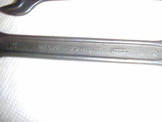 Vintage 4 Piece Dowidat Mercedes Benz Open End Wrench Set 22 19 17 14 11 14 9 10 3
