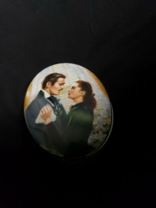 Gone With The Wind Porcelain Music Box,  " The Proposal " By William Chambers