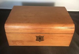 Antique English Pine Edwardian Gentleman’s Box