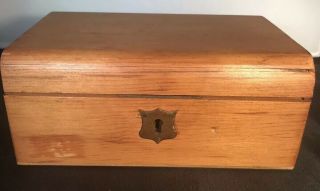 Antique English Pine Edwardian Gentleman’s Box 2