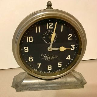 Vintage E.  Ingraham Victorian Eight Day Wind Up Alarm Clock