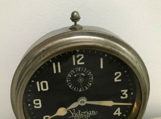 Vintage E.  Ingraham Victorian Eight Day Wind Up Alarm Clock 3