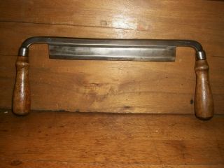 Vintage Witherby 9 " Blade Draw Knife Woodworking Tool