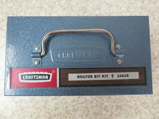 Vintage Craftsman Router Bit Kit 9 25438 Made In Usa 30 Piece Set