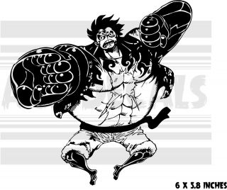 One Piece - Luffy - Bound Man - Gear 4th - Anime - Vinyl Decal Sticker