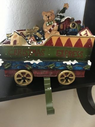 Christmas Express Toy Car Stocking Holder Vintage Limited Edition Htf