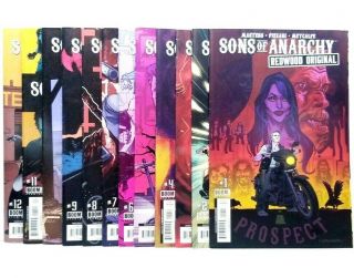 Sons Of Anarchy Comics Redwood Complete Run 1 - 12 2017 Sutter Boom Vf/nm