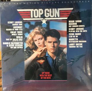 Top Gun Soundtrack Lp 1986 Kenny Loggins Berlin Goose Maverick Iceman