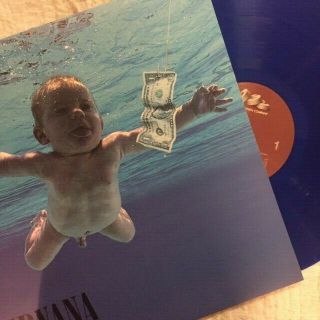 Nirvana Nevermind Lp 2009 Pallas Press On Blue Vinyl Org 032 Nm Record
