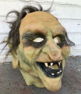 Rare Vtg 1988 Don Post Studios Mesmer Monster Swamp Witch Mask By Pat Newman