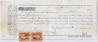 Rare – Civil War 1864 West Virginia $100 Bounty Bond Barbour County