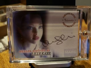 Amanda Seyfried As Lilly Kane 2006 Veronica Mars Inkworks Signd Auto/autograph