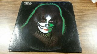 Kiss Peter Criss Lp Record W/poster & Insert Vg,  /vg - Casablanca Nblp - 7122 {1978}