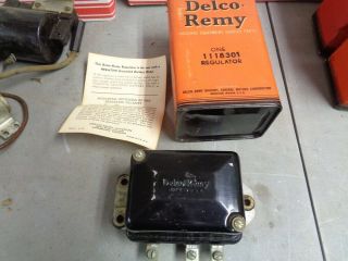 Vintage Delco Remy 1940 - 1941 Chevrolet Gm Voltage Regulator 1118201 / 1118301