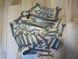 32 Vintage And Antique Wrenches & 1 Blatz Beer Bottle Opener