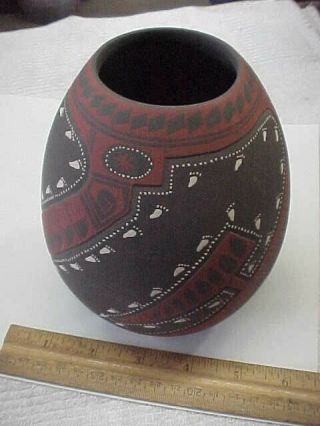 Mata Ortiz Pottery Lucero Ozuna Silveira Pot Vase Fine Detail Art Mexican