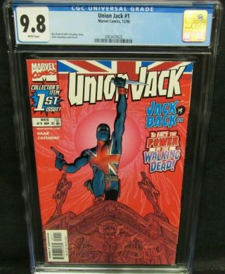 Union Jack 1 (1998) Cassady Cover 1st Issue Cgc 9.  8 White Pages V451