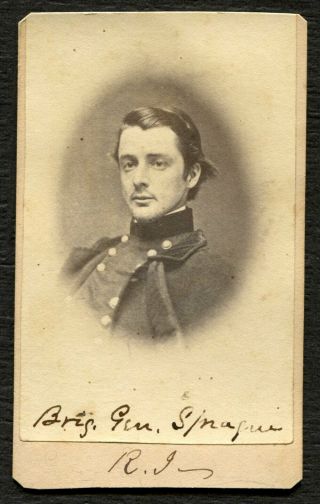 Cdv - Civil War - Union - Brigadier General William Sprague Iv - Engraving