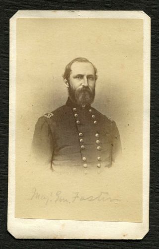 Cdv - Civil War - Union - Major General John G.  Foster - Engraving