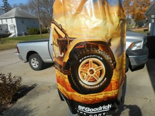Vintage Nos Bf Goodrich Tire Gas Station Advertising Tire Stack Cover Top Sign