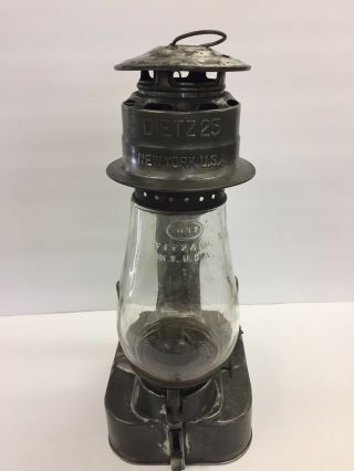 Antique Dietz 25 Cold Blast Kerosene Wall Lantern Lamp Patent Date 1904