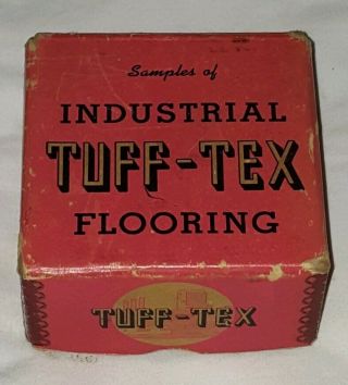 Rare Antique Vintage Salesman Samples Tile Tex Tuff Industrial Flooring